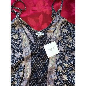 Paani medium silk black jumper no tag. tried on and wasnt a fan